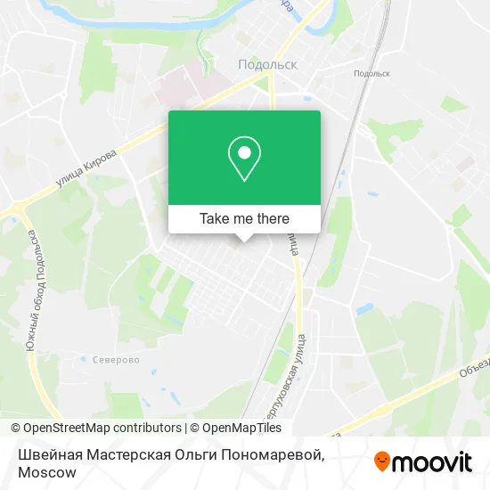 Швейная Мастерская Ольги Пономаревой map