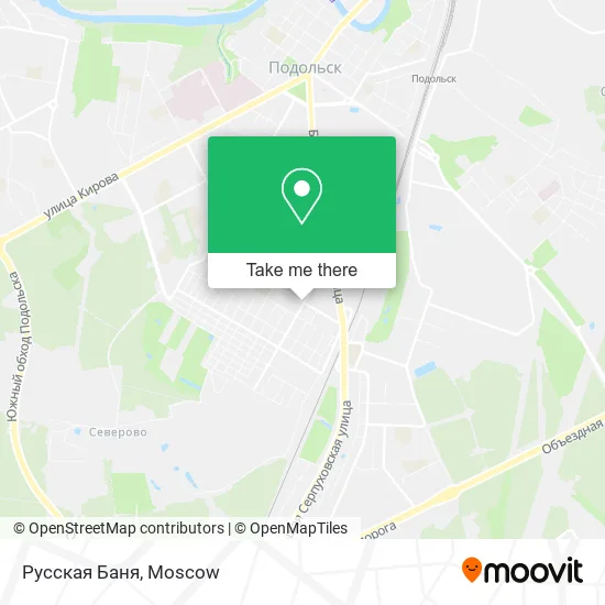Русская Баня map