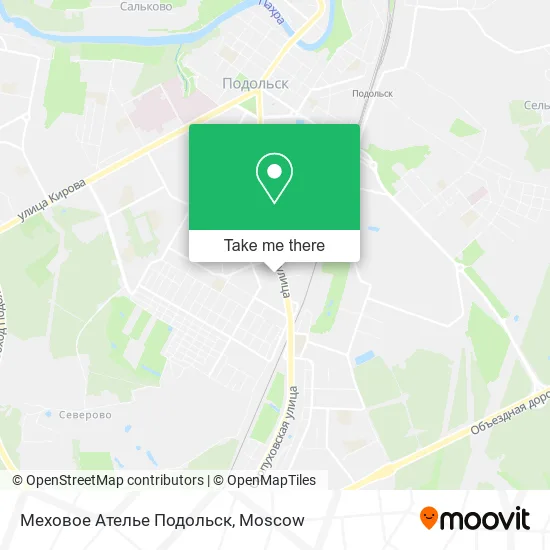 Меховое Ателье Подольск map