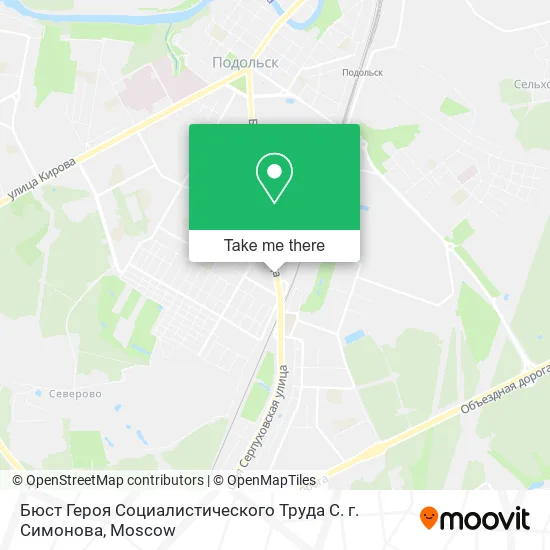 Бюст Героя Социалистического Труда С. г. Симонова map