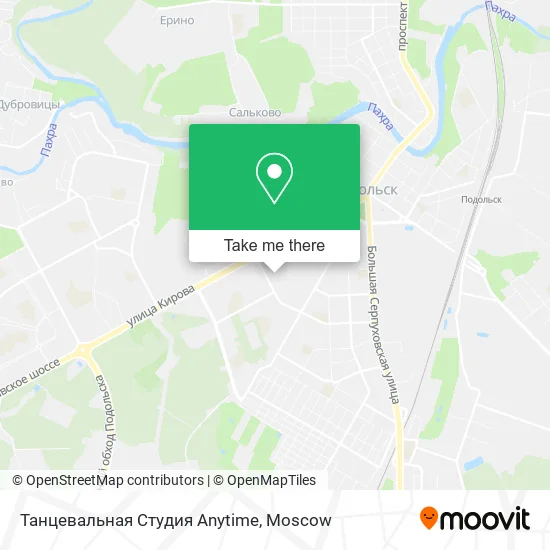 Танцевальная Студия Anytime map