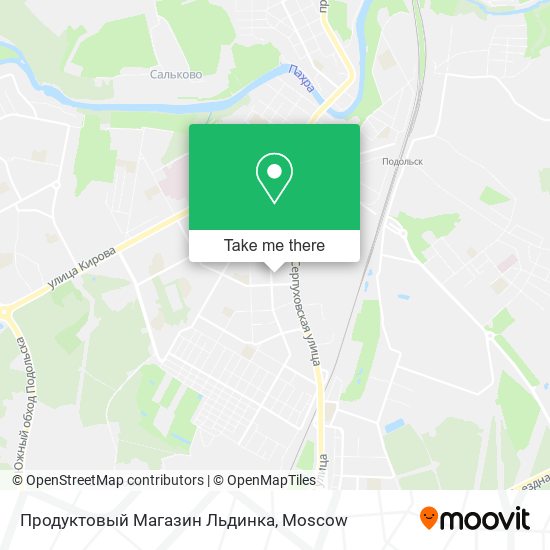 Продуктовый Магазин Льдинка map