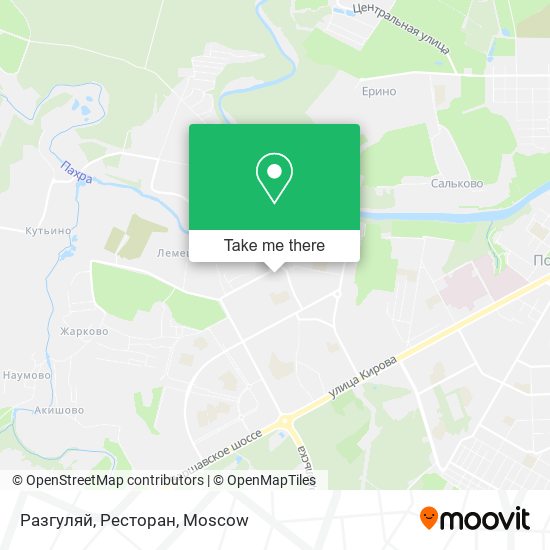 Разгуляй, Ресторан map