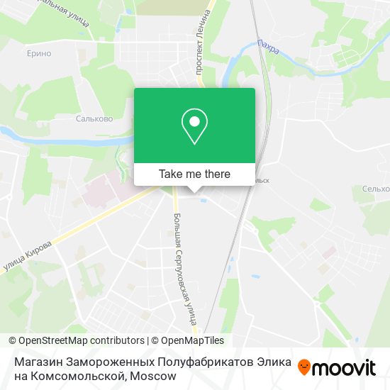 Магазин Замороженных Полуфабрикатов Элика на Комсомольской map