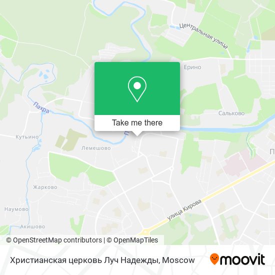 Христианская церковь Луч Надежды map