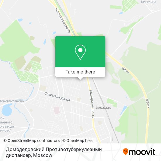 Домодедовский Противотуберкулезный диспансер map