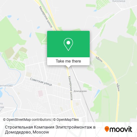 Строительная Компания Элитстроймонтаж в Домодедово map
