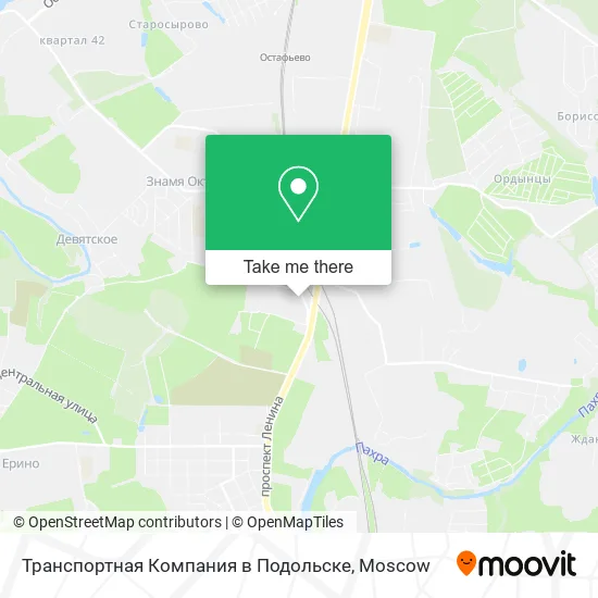 Транспортная Компания в Подольске map
