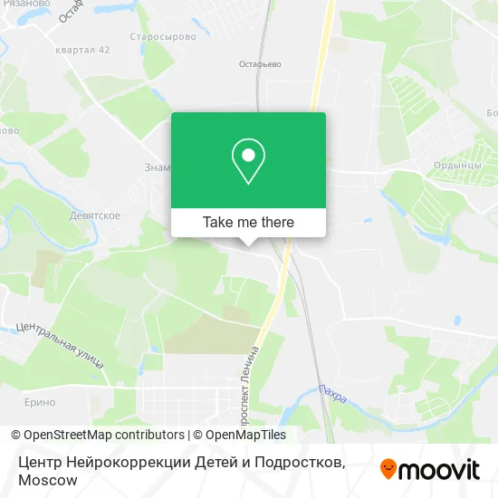 Центр Нейрокоррекции Детей и Подростков map