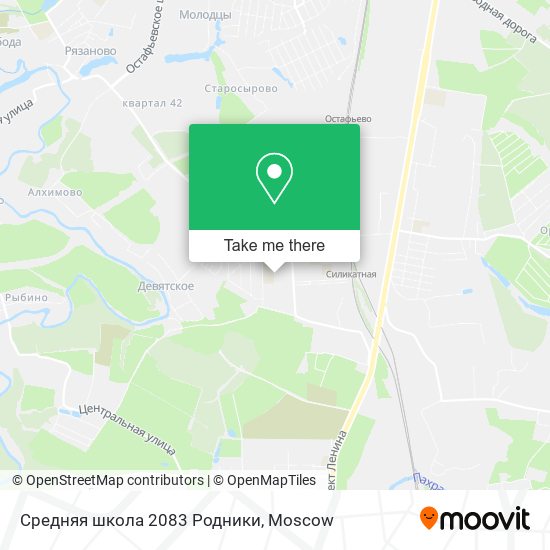 Средняя школа 2083 Родники map
