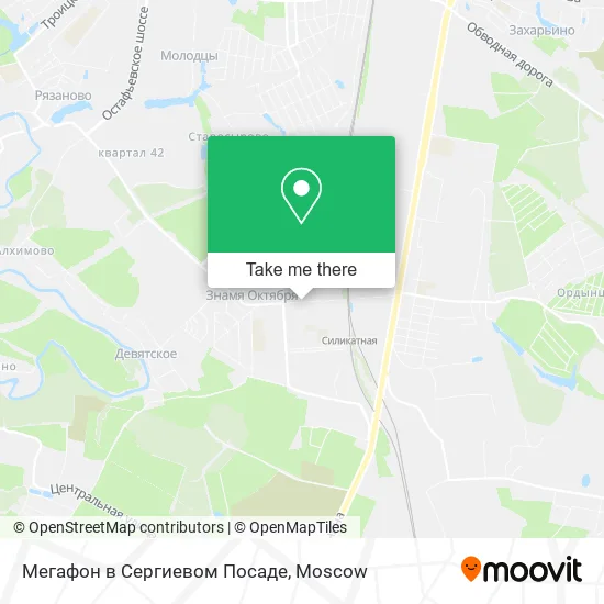Мегафон в Сергиевом Посаде map