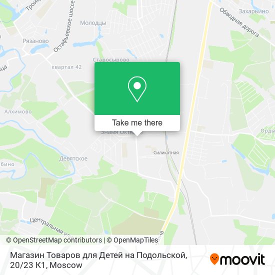 Магазин Товаров для Детей на Подольской, 20 / 23 К1 map