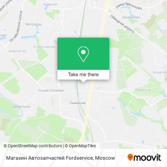 Магазин Автозапчастей Fordservice map