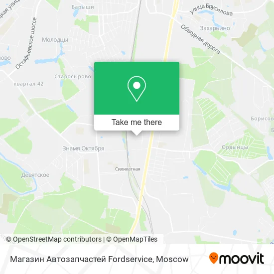 Магазин Автозапчастей Fordservice map