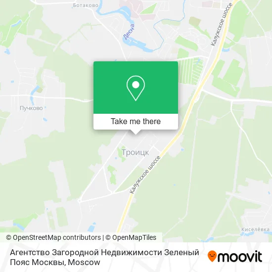 Агентство Загородной Недвижимости Зеленый Пояс Москвы map