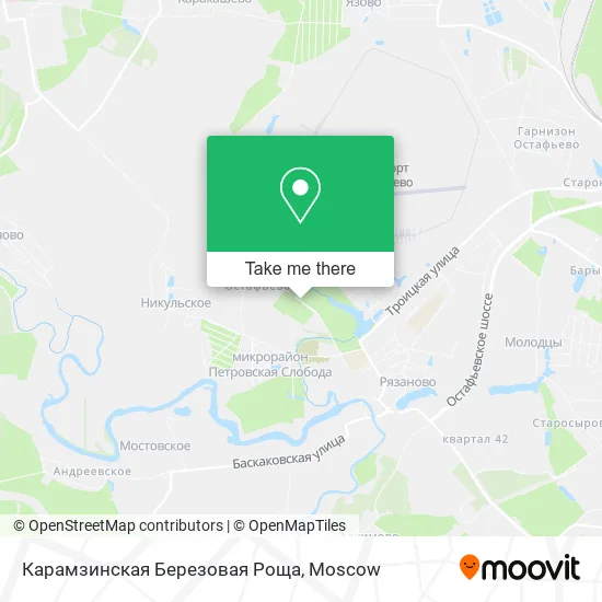 Карамзинская Березовая Роща map
