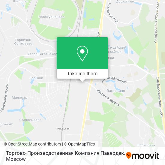 Торгово-Производственная Компания Павердек map