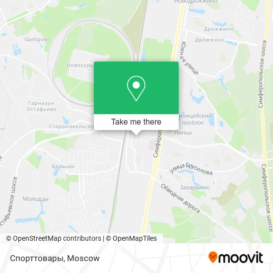 Спорттовары map