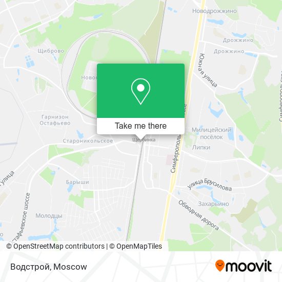 Водстрой map
