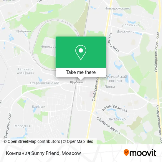 Компания Sunny Friend map