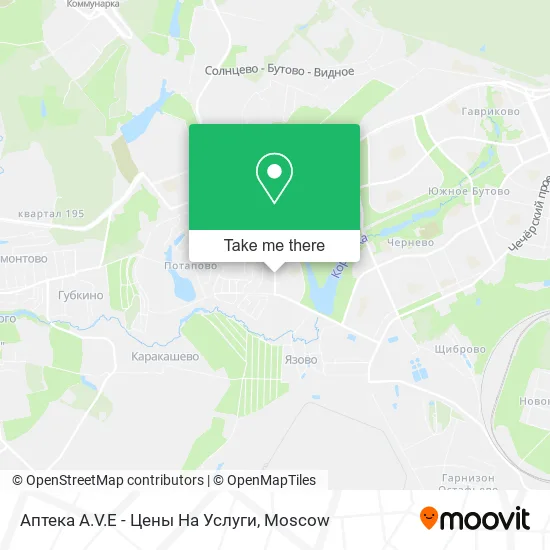 Аптека A.V.E - Цены На Услуги map