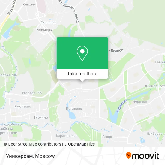 Универсам map