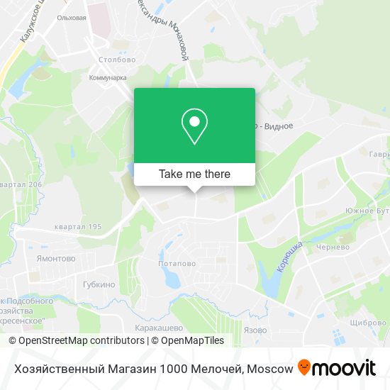 Хозяйственный Магазин 1000 Мелочей map
