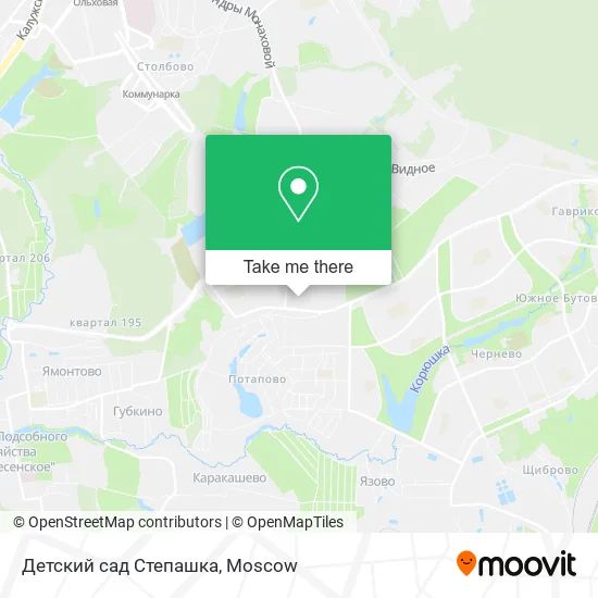 Детский сад Степашка map