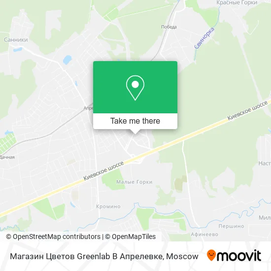 Магазин Цветов Greenlab В Апрелевке map