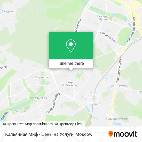 Кальянная Миф - Цены на Услуги map