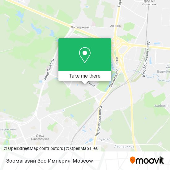 Зоомагазин Зоо Империя map