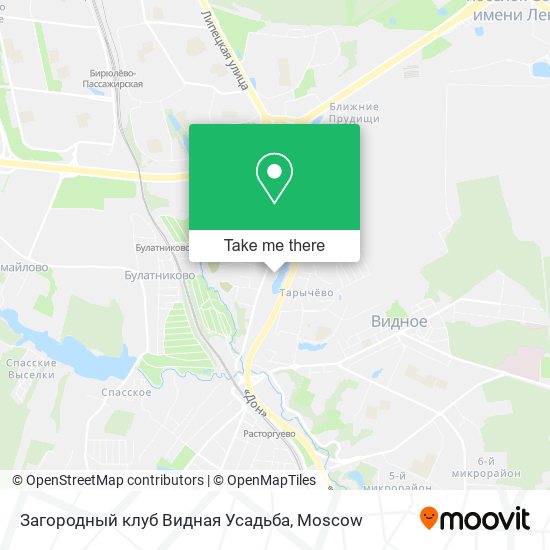 Загородный клуб Видная Усадьба map