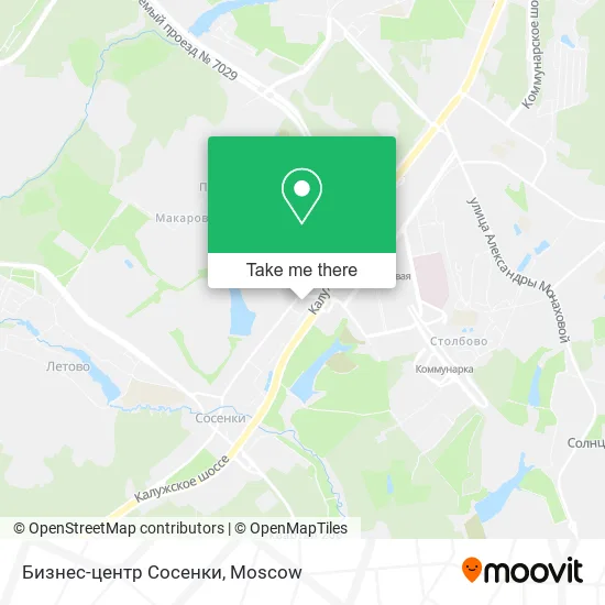 Бизнес-центр Сосенки map