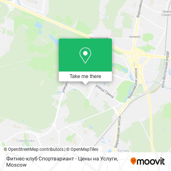 Фитнес-клуб Спортвариант - Цены на Услуги map
