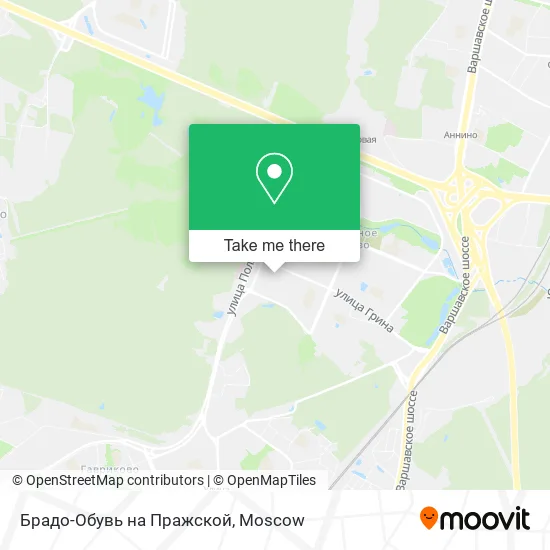 Брадо-Обувь на Пражской map