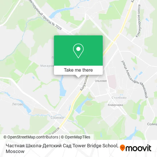 Частная Школа-Детский Сад Tower Bridge School map