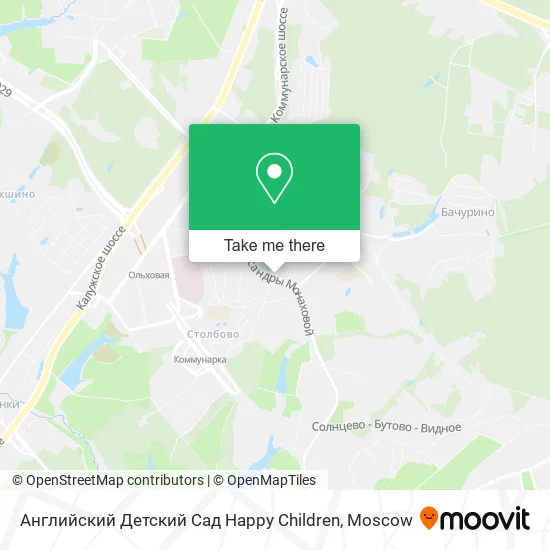 Английский Детский Сад Happy Children map