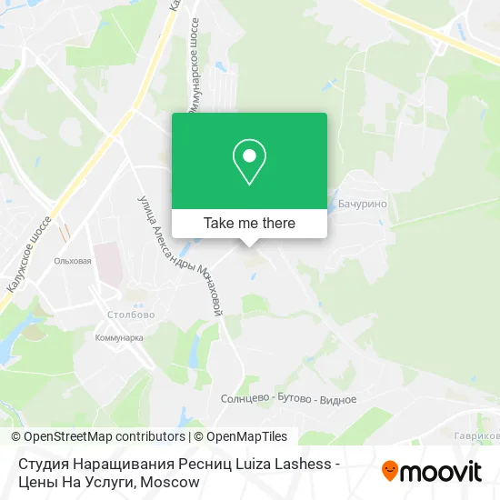 Студия Наращивания Ресниц Luiza Lashess - Цены На Услуги map