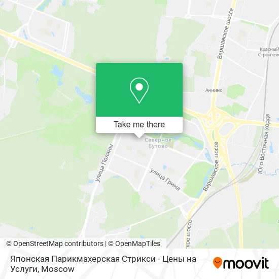 Японская Парикмахерская Стрикси - Цены на Услуги map