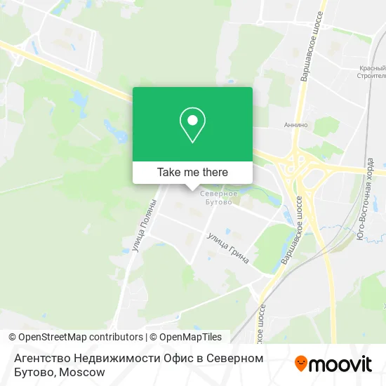 Агентство Недвижимости Офис в Северном Бутово map