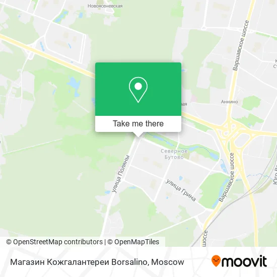 Магазин Кожгалантереи Borsalino map