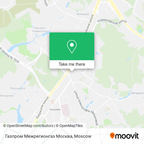 Газпром Межрегионгаз Москва map