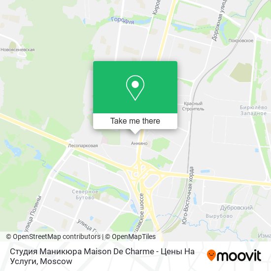 Студия Маникюра Maison De Charme - Цены На Услуги map