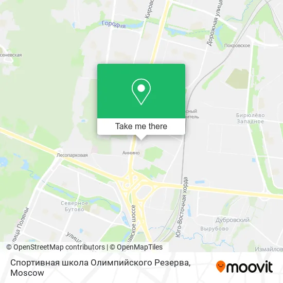 Спортивная школа Олимпийского Резерва map