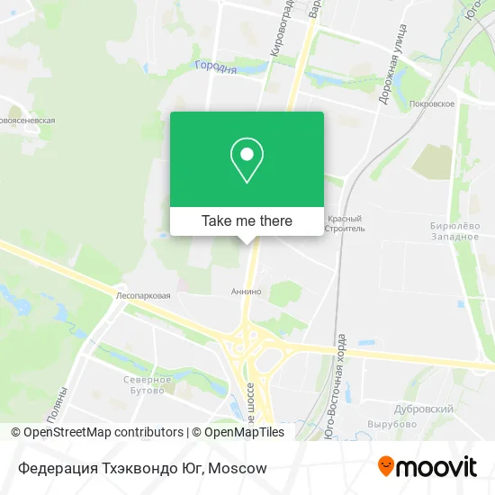 Федерация Тхэквондо Юг map