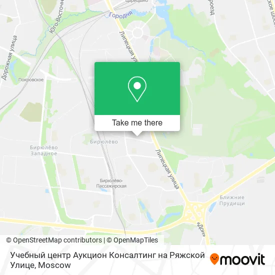 Учебный центр Аукцион Консалтинг на Ряжской Улице map