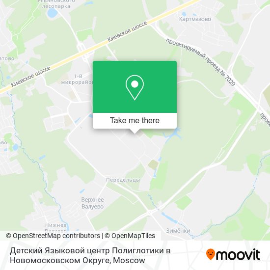 Детский Языковой центр Полиглотики в Новомосковском Округе map