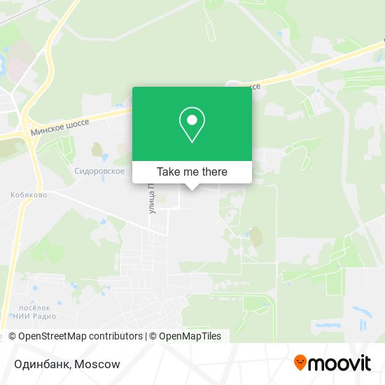 Одинбанк map