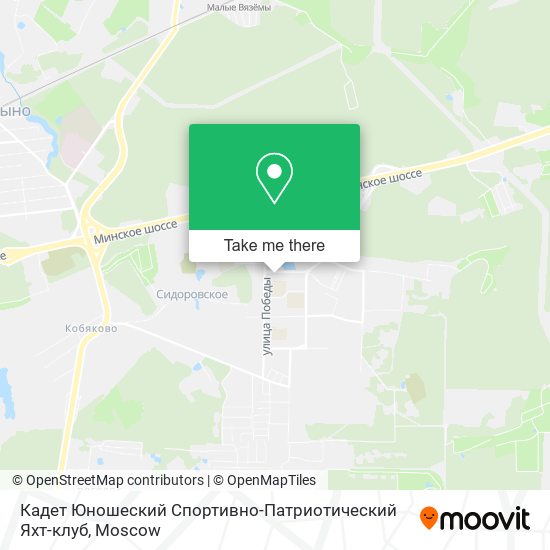 Кадет Юношеский Спортивно-Патриотический Яхт-клуб map