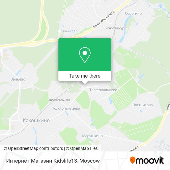 Интернет-Магазин Kidslife13 map